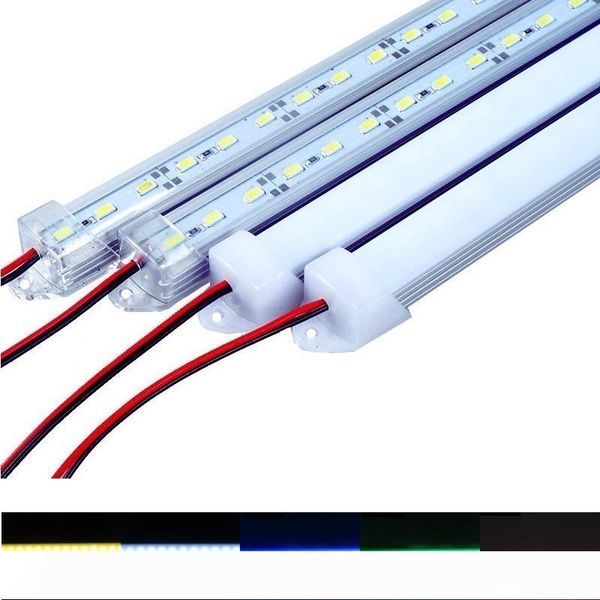 

led bar lights dc12v 5630 led hard strip 0.5m 1m led tube with u aluminium shell + pc cover