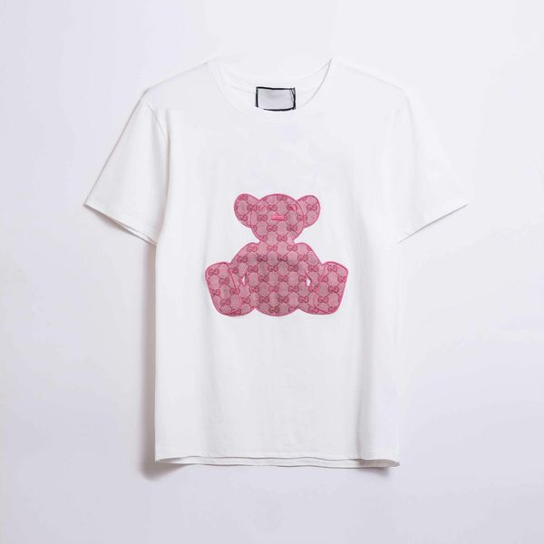 

new t shirt for men and women fashion summer tshirts mens womens casual tees with printed 2 colors size s-2xl, White