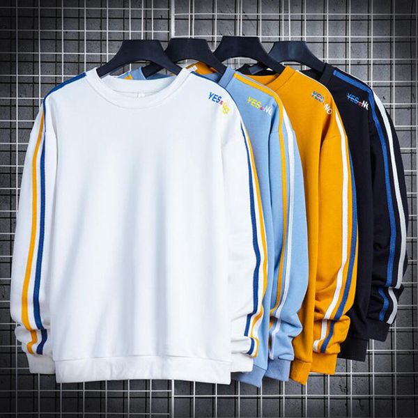 

fashion men clothes autumn winter long sleeve patchwork sweatshirts mens women streetwear hoodie hoody man clothing, Black