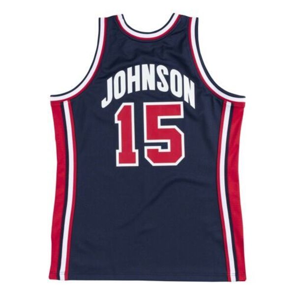 

usa basketball johnson mitchell & ness 1992 dream team jersey throwbacks vest stitched basketball jerseys, Gray