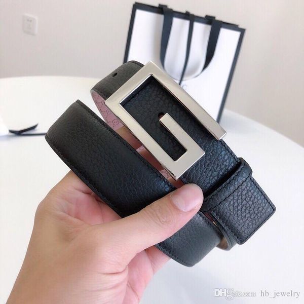 

popular fashion brand high version new g real leather belt for mens business casual party lovers gift luxury belt with box, Black;brown