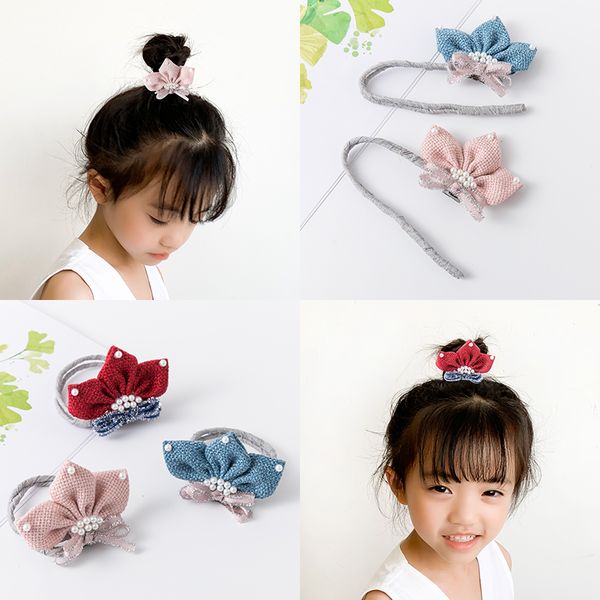 

fashion imitation pearls children bun maker cute candy colors diy hair style making tools girls hair curler accessories, Slivery;white