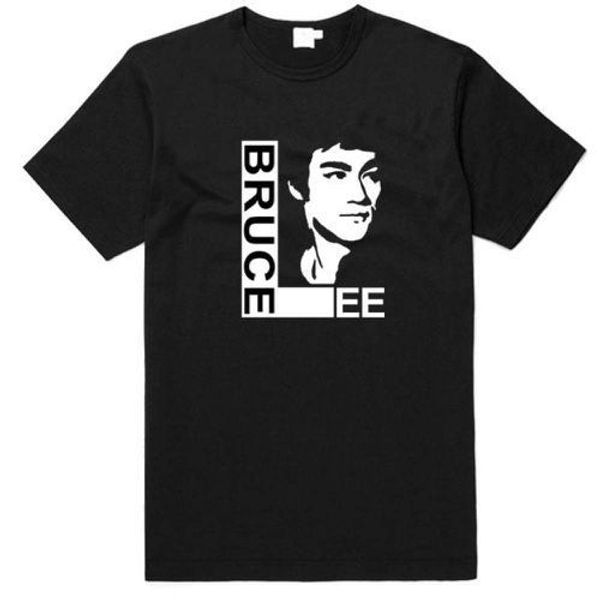 

2020 bruce lee portrait t-shirt men breathanle casual men tees, Gray;blue