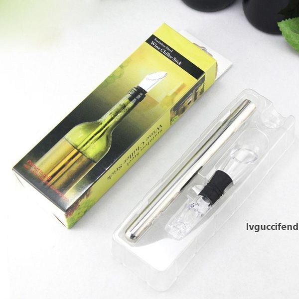 

wine coolers bottle pourer cooling chill coolers ice cool er stick rod and pourer stainless steel wine tools coolers er dhl