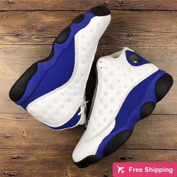 

2020 authentic 13 hyper royal blue white black basketball shoes men real carbon fiber 414571 -117 outdoor sneakers sports with box
