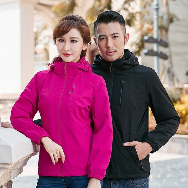 

b3ijw wind snow wolf autumn and winter fleece jacket women's jacket coat stretch outdoor windproof waterproof large size men's mou, Blue;black