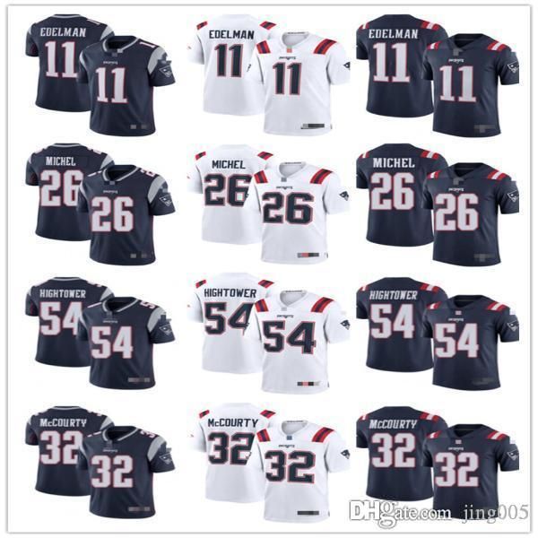 

mens womens youth new englands patriots 54 dont'a hightower 11 julian edelman 26 sony michel 32 devin mccourty jerseys, Black;red