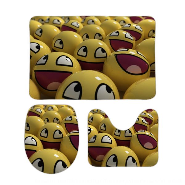 

straight latex three-piece set anti-skid creative digital printing digital floor latex floor mat coral fleece mat