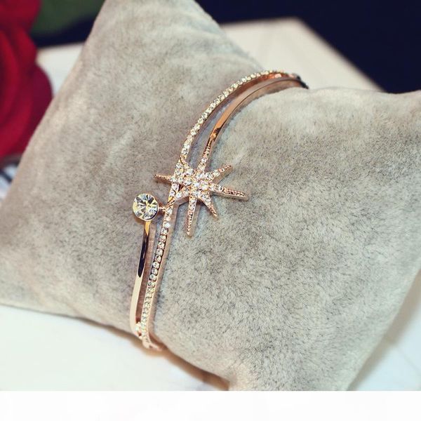 

whole salecrystal stars arm bracelets for women rhinestones arm cuff designer famoso pulseiras para as mulheres bracciale da braccio, Black