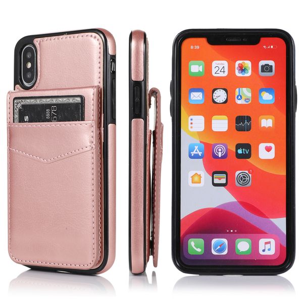

pu handmade leather wallet phone case for iphone x multi card holders phone cases for iphone