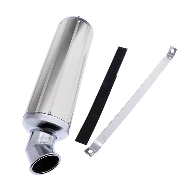 

120mm silver alloy exhaust muffler pipe