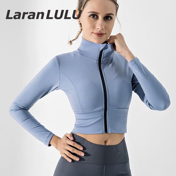 

women long sleeves bodycon sports jacket yoga crop running clothes front zipper sport t-shirts gym workout fitness, Black;red