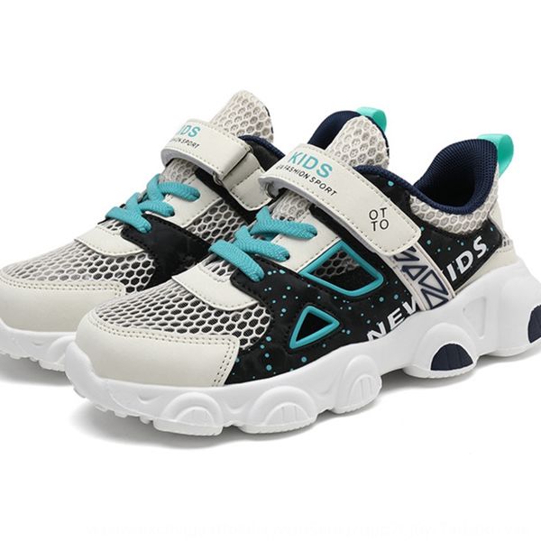 

boys' student children's medium and large shoes girls and sandals ' casual sandals 2020 new summer breathable sports trendy s, Black