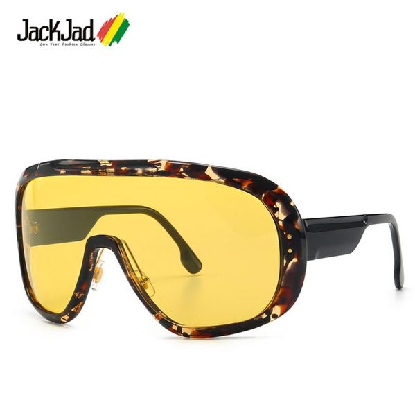 

jackjad 2020 fashion cool oversized shield mask style epica sunglasses sunshade shadow brand design sun glasses, White;black
