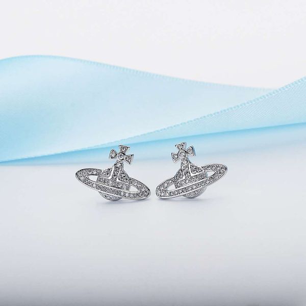 

2020women rhinestone satellite stud earrings bling bling plant rhinestone earring for gift party famous jewelry accessory, Golden;silver