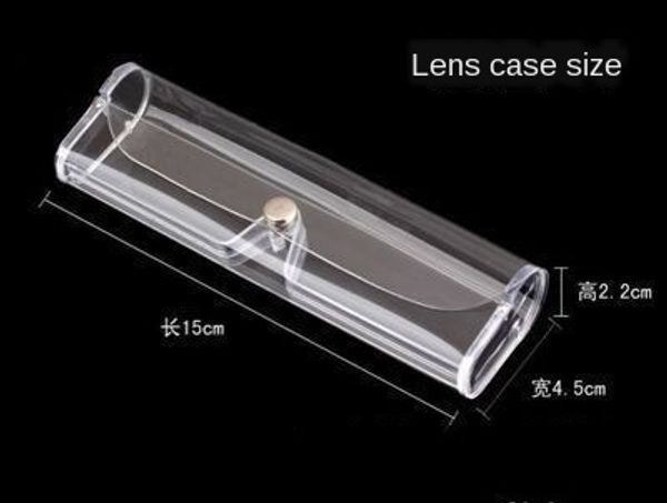 

transparent ultra light box case case transparent glasses ultra light glasses box, Blue