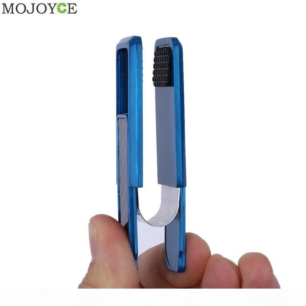 

r latest stainless steel alloy mens money clip wallet women slim metal money holder couple safe id card clip clamp, Black