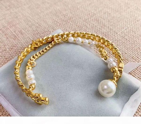 

f luxury bespoke brass material plated thick gold pearl bracelet, Slivery;golden