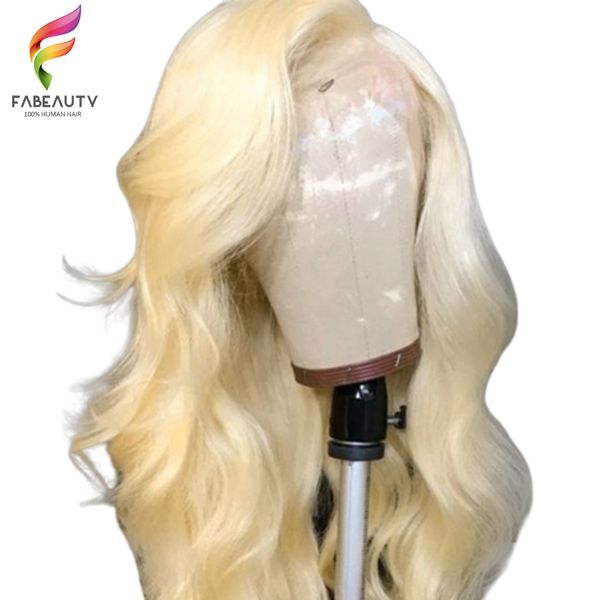 

613 blonde lace front human hair wig peruvian body wave lace front wig pre plucked 13*4 glueless 613 lace wigs remy hair, Black