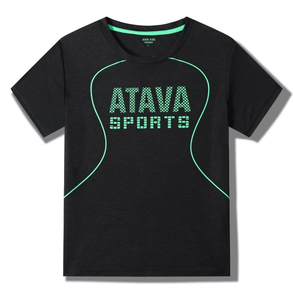 

feslh clohing boys oudoor spors clohing ong xu t-shirt t short-sleeved medium and large children's quick-drying clothes children's, Blue