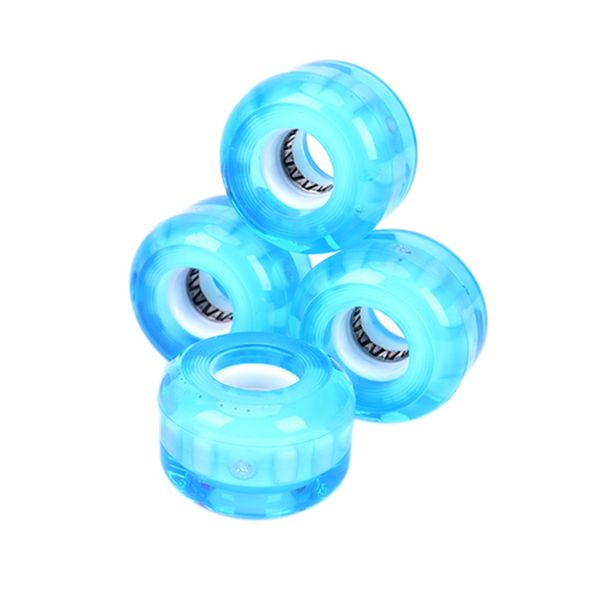 

skateboarding 4pcs skateboard wheels with bearings 54mm shr78a pu flash wheel longboard