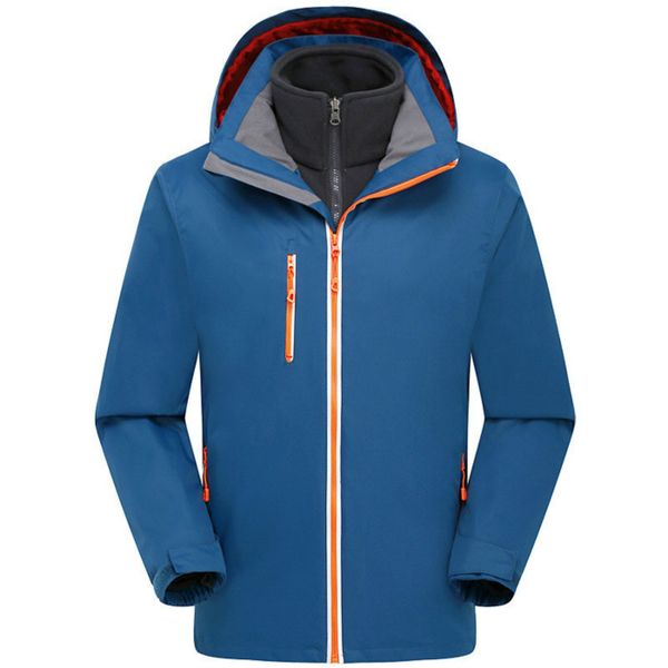 

autumn and winter stormtrooper clothing three in one men two sets of outdoor soft shell warm mountain ski wear size xs-3xl, Blue;black