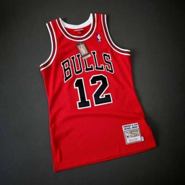 

дешевые 100% прошитой майкл джор дан mitchell ness 1990 12 chi джерси размер трикотажных изделий xs-5xl mens отсылок top basketball, Gray