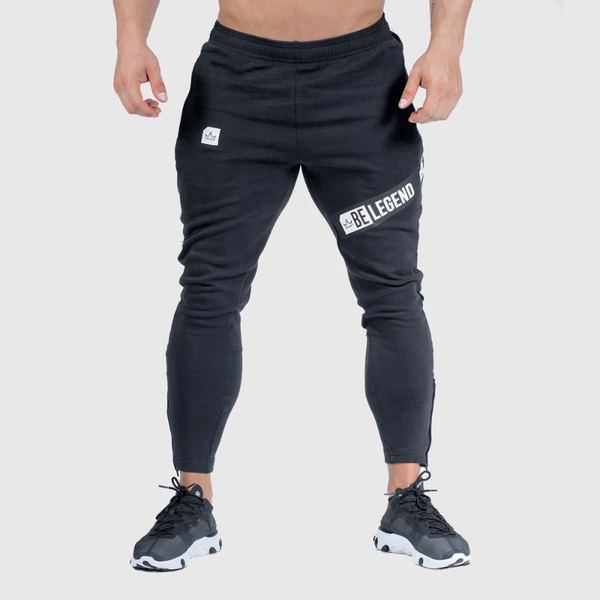 

joggers sweatpants mens slim casual pants solid color gyms workout cotton sportswear autumn male fitness crossfit track pants, Black;blue