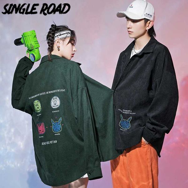 

singleroad mens shirt men fashion 2020 long sleeve shirt hip hop japanese streetwear harajuku korean couple clothes male, White;black