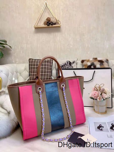 

bag beach large fashion bags ladies purses totes handbags women women's shoulder portable shopping color matching luxury handbag
