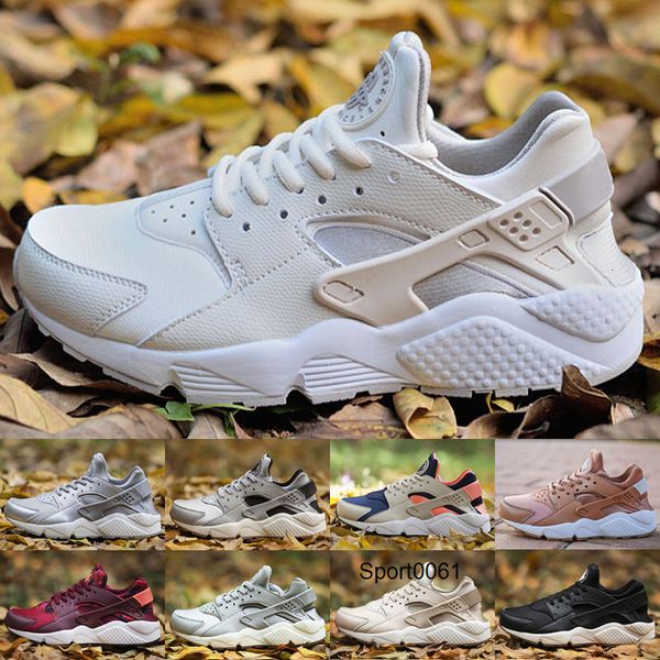 

huarache 1 iv 4 дети мужские кроссовки ультра run тройной белый черный красный huaraches обуви мужчины женщины спорта кроссовки, Black