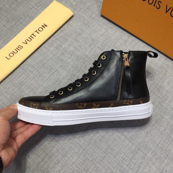 

breathable men 's shoes fast delivery drop ship vintage luxury fashion chaussures pour hommes lace -up high men shoes with origin