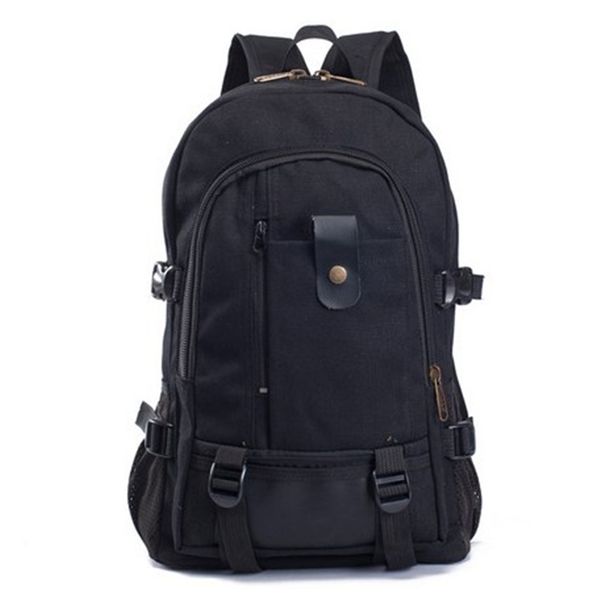 

men's canvas backpack 2020 new leisure travel mountain hiking trekking large capacity simple design backpack