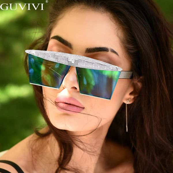 

steampunk площади женщины панк урожай 2020 luxury flat top мода металл солнцезащитные очки оттенки uv400 мужчины, White;black