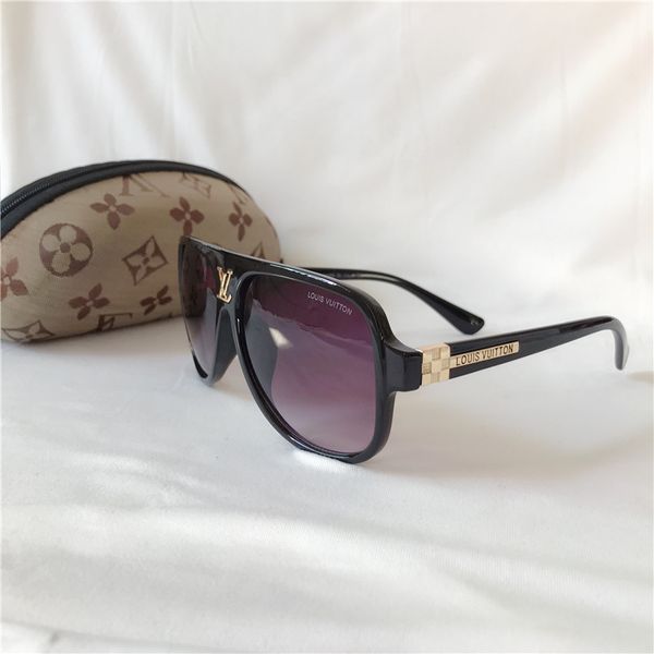 

l̴v designer luxurious sunglasses for men and women sunglasses driving beach holiday sun glasses louÃ¬s vuÃ¬tton gu̴cci, Black