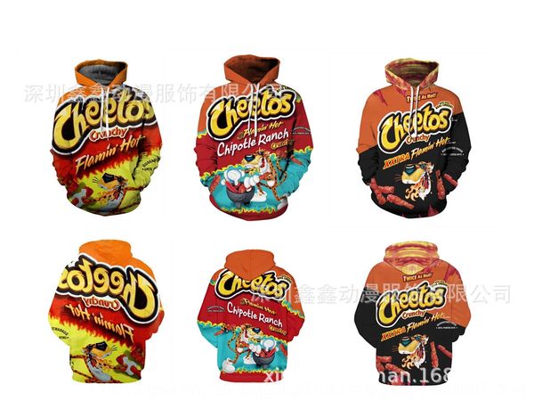 

qiduo легких закусок 3d печать с капюшоном случайных свитер косплея аним периферийного свитер цифровым цифровыми, Black