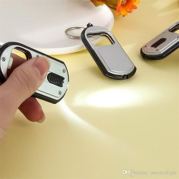 

3 in 1 led flashlight torch keychain with beer bottle opener key ring chain keyring ing