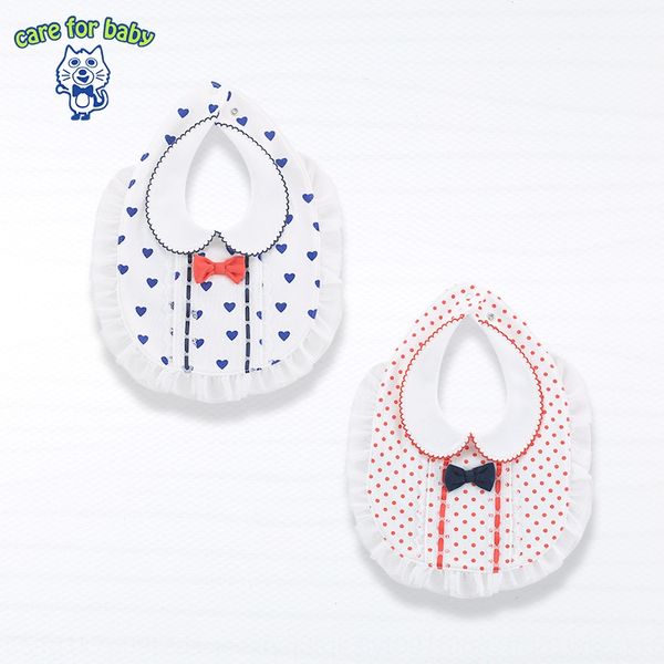 

fluorescent infant lace saliva towel towel pure cotton lace children's bib baby gentleman style saliva pocket