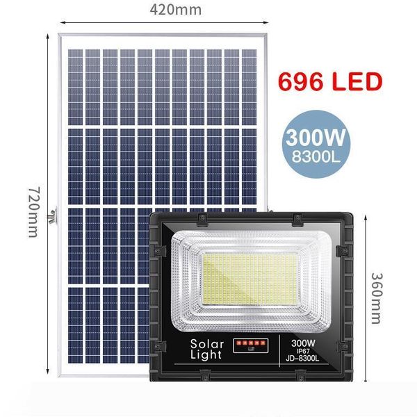 

umlight1688 портативный водонепроницаемый алюминиевый дистанционного 2pcs 300w 696 под открытый солнечный свет водить потока с индикатором б