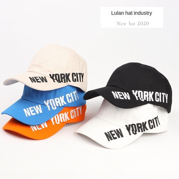 

korean hat baseball women' summer new york baseball cap men' side letter embroidered cap casual bending edge hat fashion, Blue;gray