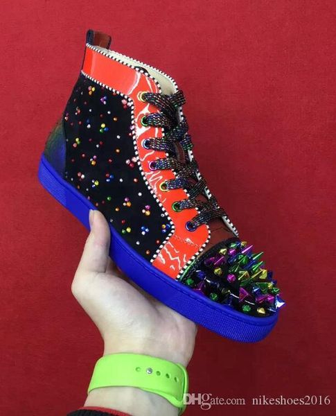 

мутил шипы привет топ шипованных шипы повседневный квартиры кружевные luxe обувь новые для мужчин и женщин party designs тапок lovers из нат, Black