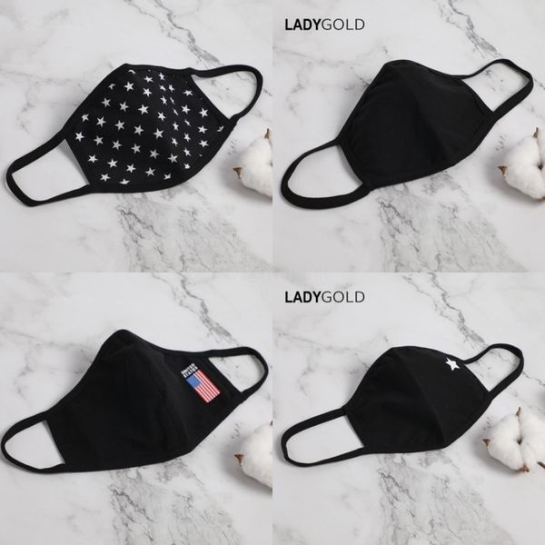 

mout mask adjustable anti dust fa mout masks wite black cotton fa mask for cycling camping travel ealty protective mask#839