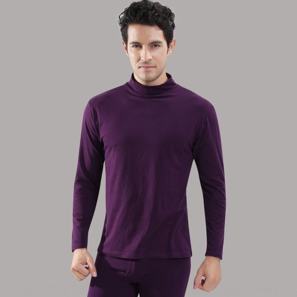 

modal turtleneck men's suit thin men's warm underwear and autumn clothes clothes autumn pants basic base thermal underwear set, Black;white