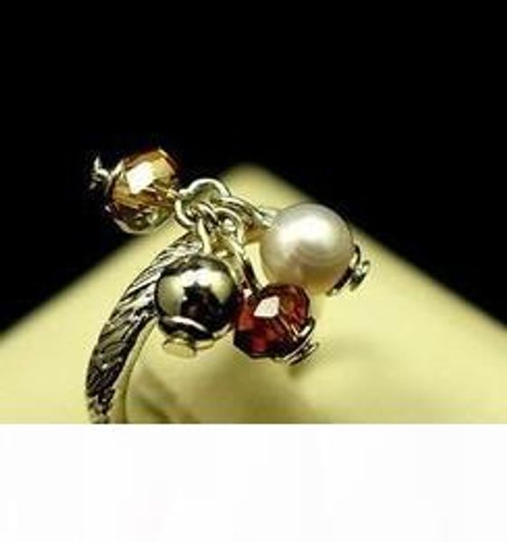 

3 pcs crystal diamond pearl lady's ring all size (88, Golden;silver