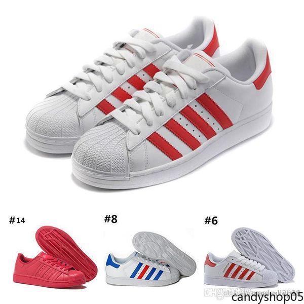 

белый голограмма радужные младшие superstars 80s pride кроссовки super star женщины мужчины спортивные кроссовки 36-45 c05, Black