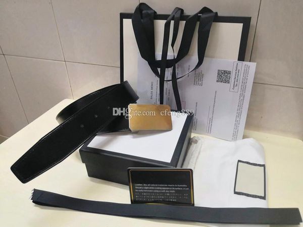 

new fashion men business belts luxury ceinture smooth gold silver buckle genuine leather belts for men waist belt ing, Black;brown