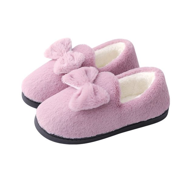 

women's slippers autumn winter fur slippers soft plush fleece home indoor floor shoes casual comfort footwear, Black