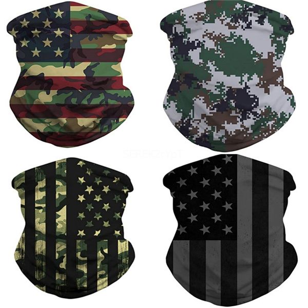 

3d animal seamless magic scarf multifunctional bandana neck warmer women men fishing bicycle cycling headband balaclava#282, Blue;black