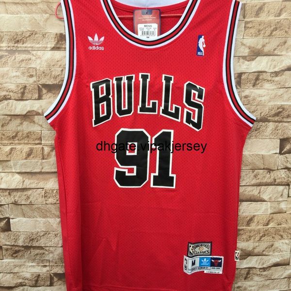 

91 insect rodman shirt retro men and women youth red mens vest stitched basketball jerseys