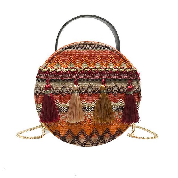 

women ins super fire national wind portable small round bag packet japan korean style elegant womens bag mar 7